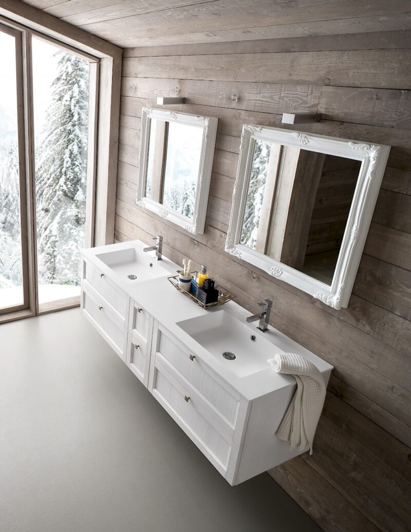 Diamante DM2 - Mobile luxury arredo bagno L 167 x P 51 cm personalizzabile COMPAB