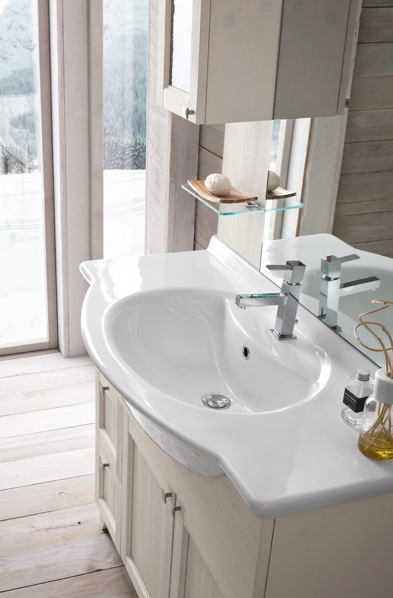 Diamante DM8 - Mobile luxury arredo bagno L 101 x P 52 cm personalizzabile COMPAB
