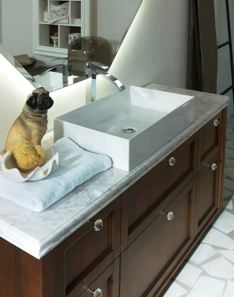 Diamante DM21 - Mobile luxury arredo bagno L 155 x P 51,5 cm personalizzabile COMPAB