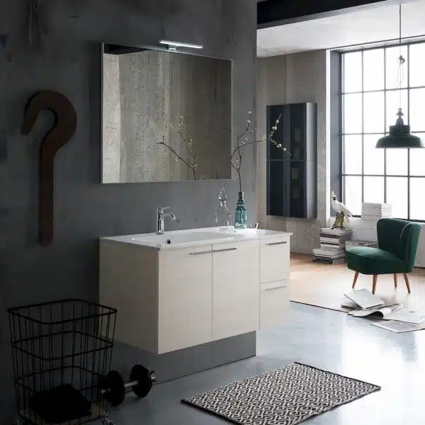 B201 Life B201 68 - Mobile arredo bagno design L 95,5 x P 51,5 cm personalizzabile COMPAB