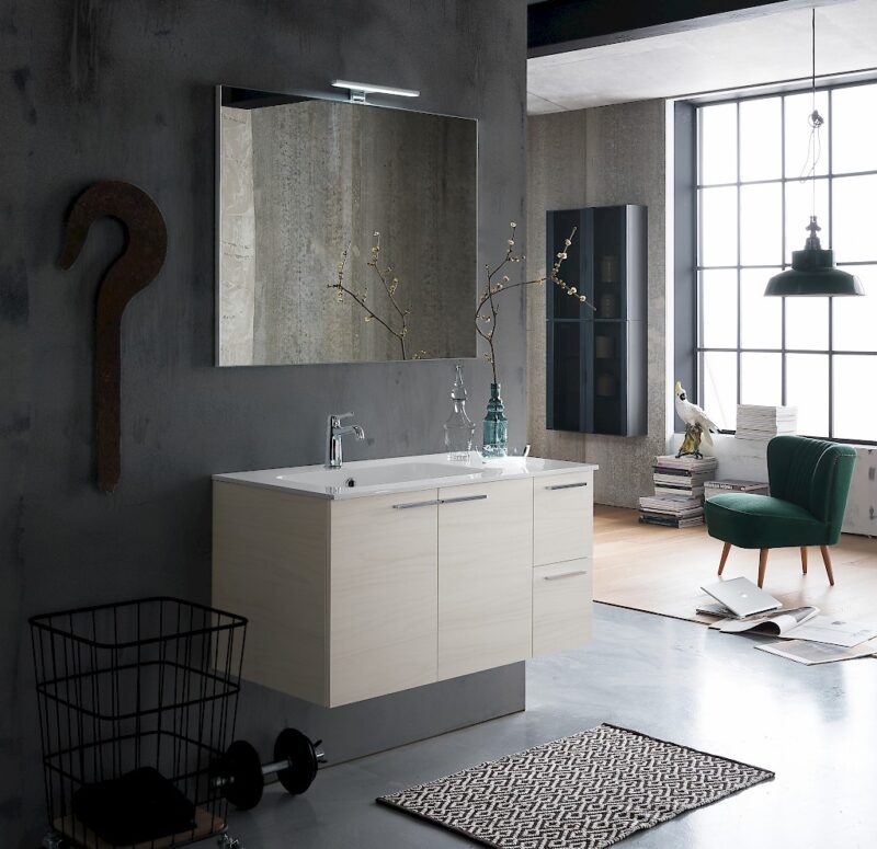 B201 Life B201 68 - Mobile arredo bagno design L 95,5 x P 51,5 cm personalizzabile COMPAB