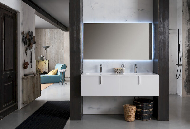 B201 Life B201 70 - Mobile arredo bagno design L 140,5 x P 51,5 cm personalizzabile COMPAB