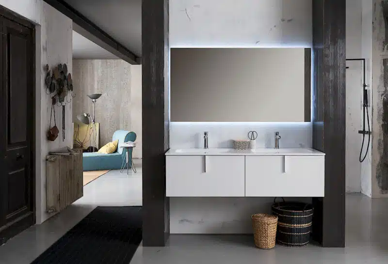 B201 Life B201 70 - Mobile arredo bagno design L 140,5 x P 51,5 cm personalizzabile COMPAB