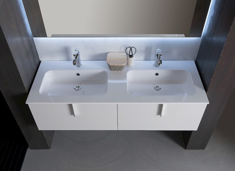 B201 Life B201 70 - Mobile arredo bagno design L 140,5 x P 51,5 cm personalizzabile COMPAB