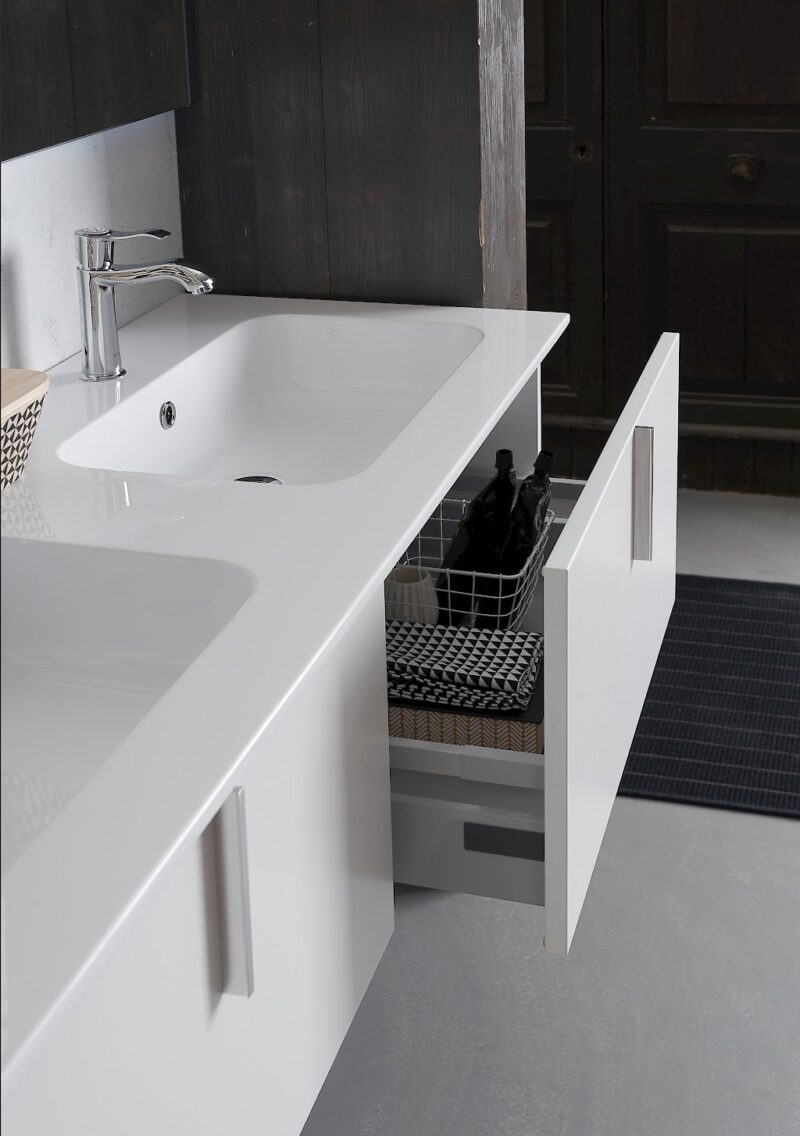 B201 Life B201 70 - Mobile arredo bagno design L 140,5 x P 51,5 cm personalizzabile COMPAB