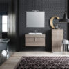 B201 81 Life - Mobile arredo bagno design L 86+50 x P 51/38 cm personalizzabile COMPAB