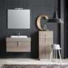 B201 81 Life - Mobile arredo bagno design L 86+50 x P 51/38 cm personalizzabile COMPAB