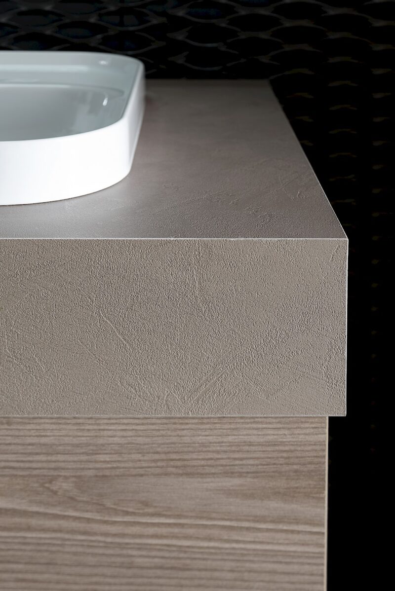 B201 81 Life - Mobile arredo bagno design L 86+50 x P 51/38 cm personalizzabile COMPAB