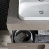 B201 81 Life - Mobile arredo bagno design L 86+50 x P 51/38 cm personalizzabile COMPAB