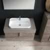 B201 81 Life - Mobile arredo bagno design L 86+50 x P 51/38 cm personalizzabile COMPAB