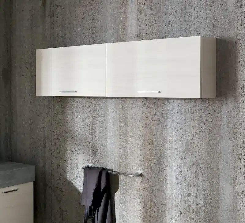 B201 82 Life - Mobile arredo bagno design L 121+140 x P 51/20,8 cm personalizzabile COMPAB