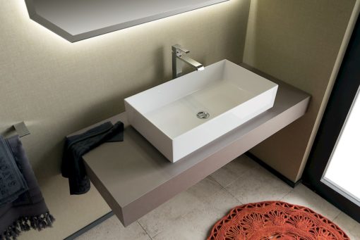 T125 07 - Mobile arredo bagno design L 25+120 x P 20,8/51 cm personalizzabile COMPAB