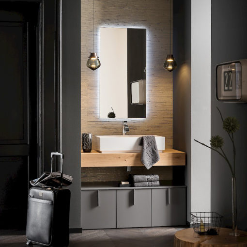 T125 09 - Mobile arredo bagno design L 105 x P 51 cm personalizzabile COMPAB