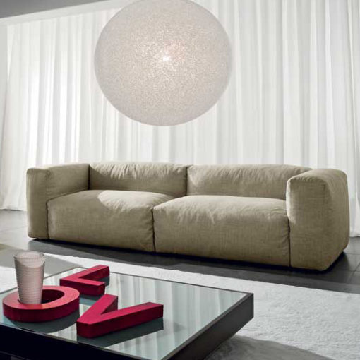 Fluffy - Divano design moderno in tessuto o ecopelle