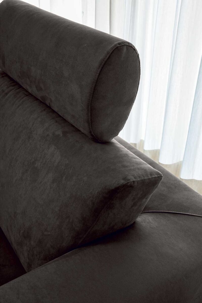 Sirio - Divano design moderno in tessuto o ecopelle