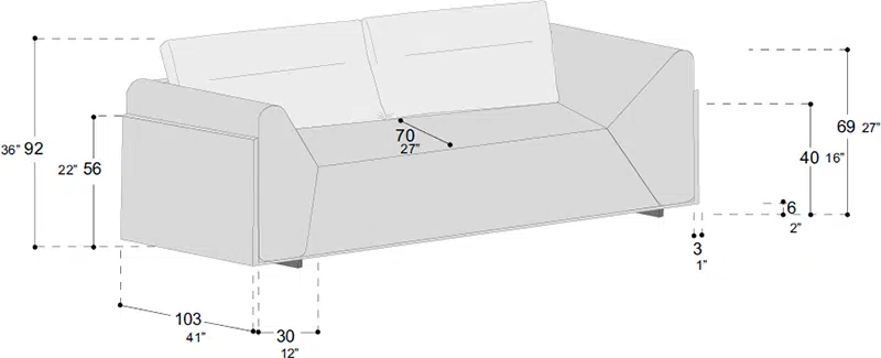 Riad - Divano Design Moderno in Tessuto o Ecopelle Premium 6 Divano Riad design moderno