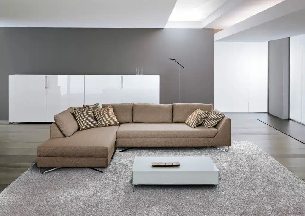 Vertice - Divano design moderno in tessuto o ecopelle