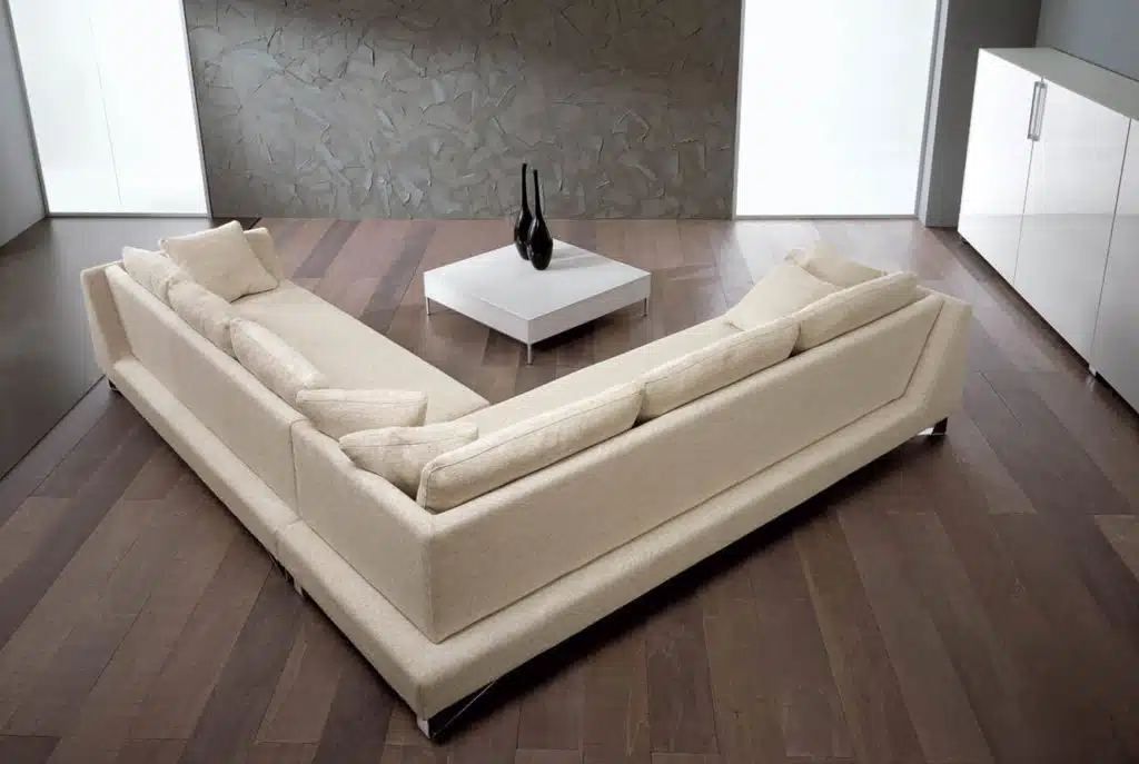 Vertice - Divano design moderno in tessuto o ecopelle