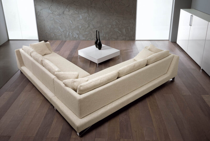 Vertice - Divano design moderno in tessuto o ecopelle