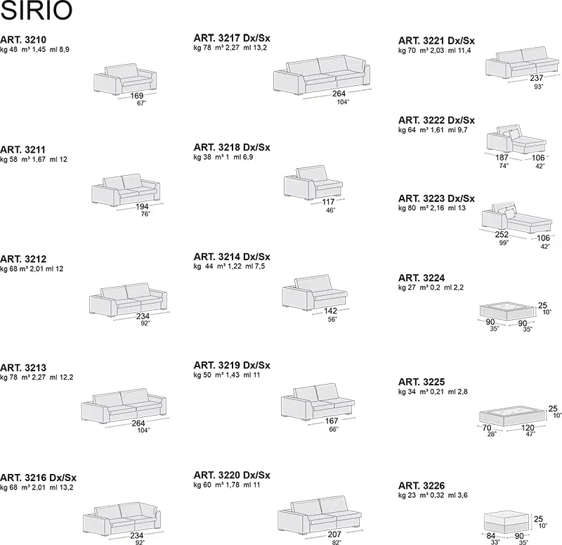 Sirio Interno77 - Divano Moderno Design Tessuto/Ecopelle 7 listino divani 2017 122