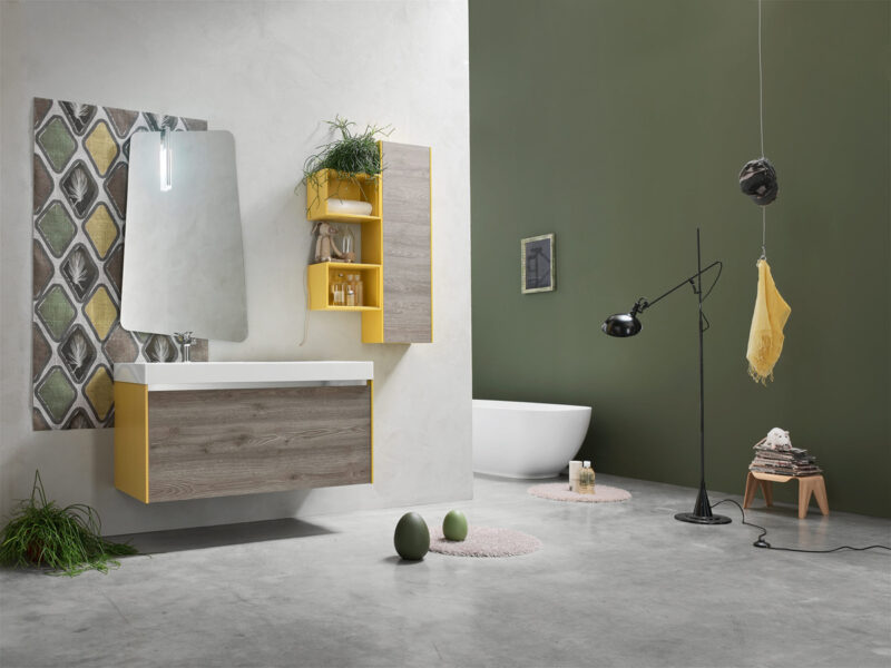 EGO 50 - Mobile arredo bagno L 120 x P 51 cm personalizzabile ARCOM