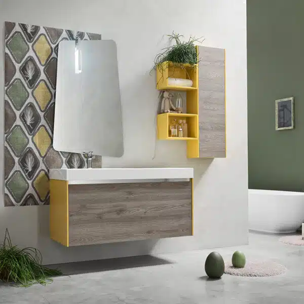 EGO 50 - Mobile arredo bagno L 120 x P 51 cm personalizzabile ARCOM