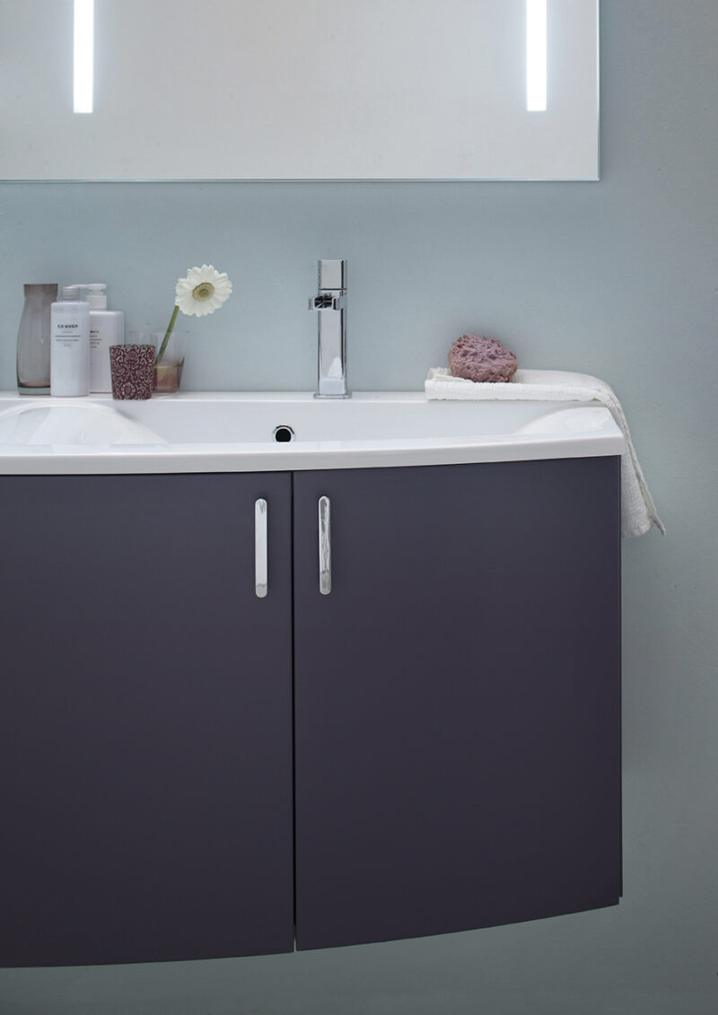 ELY 53 - Mobile arredo bagno L 140 x P 38/51 cm personalizzabile ARCOM