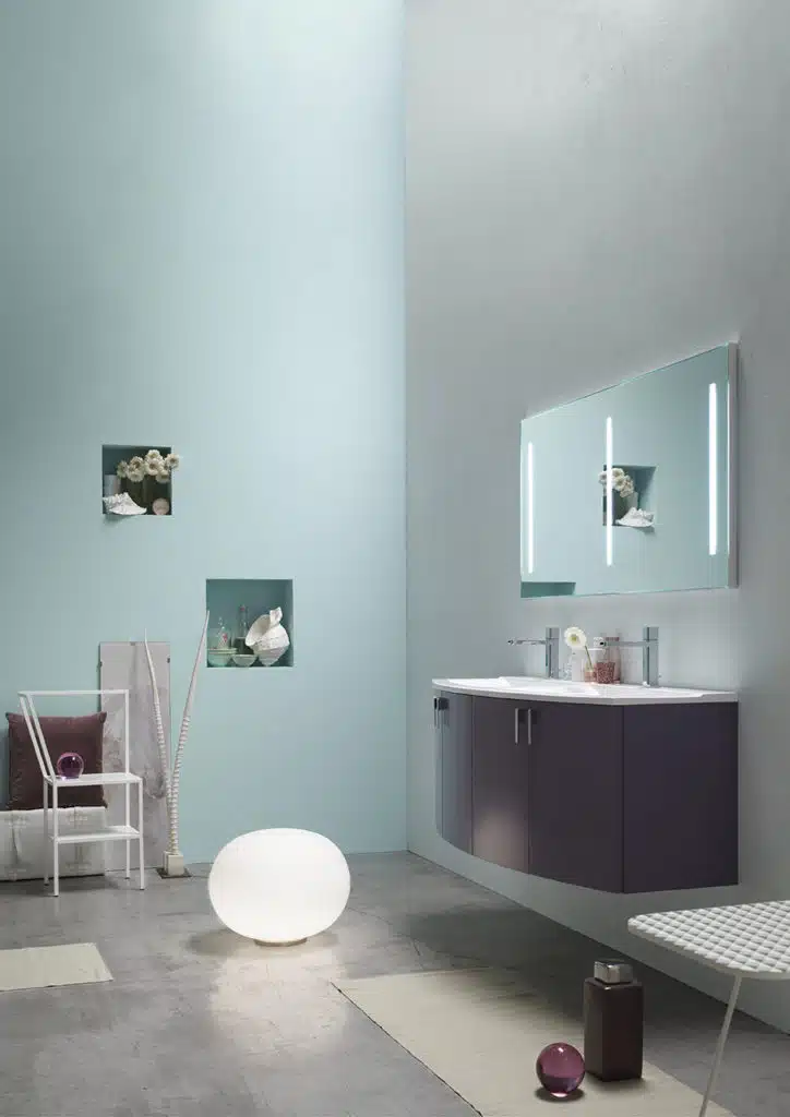 ELY 53 - Mobile arredo bagno L 140 x P 38/51 cm personalizzabile ARCOM