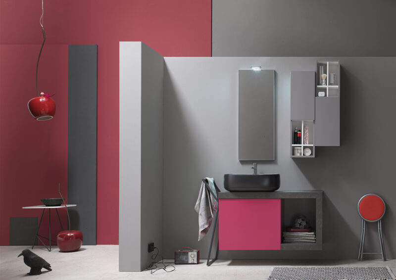 ELY 54 - Mobile arredo bagno L 100 x P 38 cm personalizzabile ARCOM