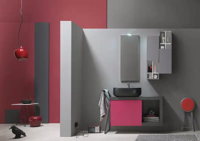 ELY 54 - Mobile arredo bagno L 100 x P 38 cm personalizzabile ARCOM