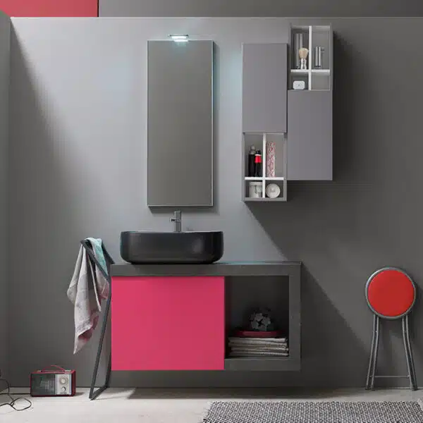 ELY 54 - Mobile arredo bagno L 100 x P 38 cm personalizzabile ARCOM