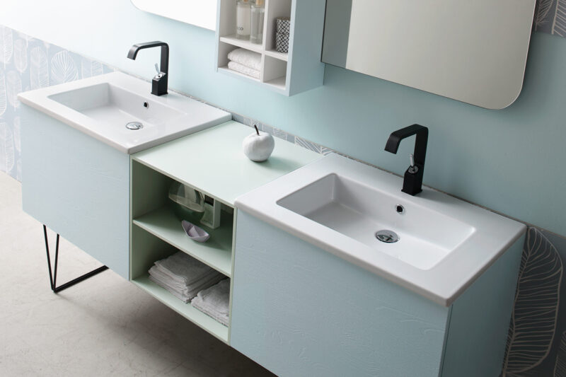 ELY 59 - Mobile arredo bagno L 190 x P 51 cm personalizzabile ARCOM