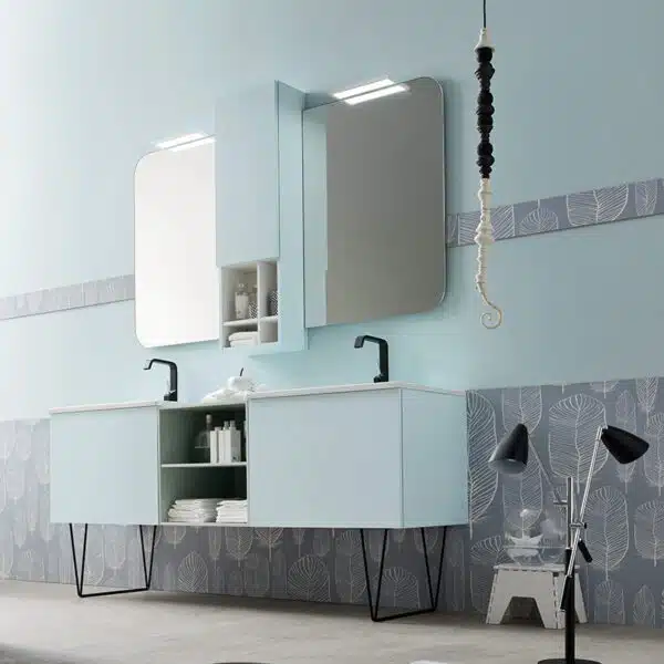 ELY 59 - Mobile arredo bagno L 190 x P 51 cm personalizzabile ARCOM