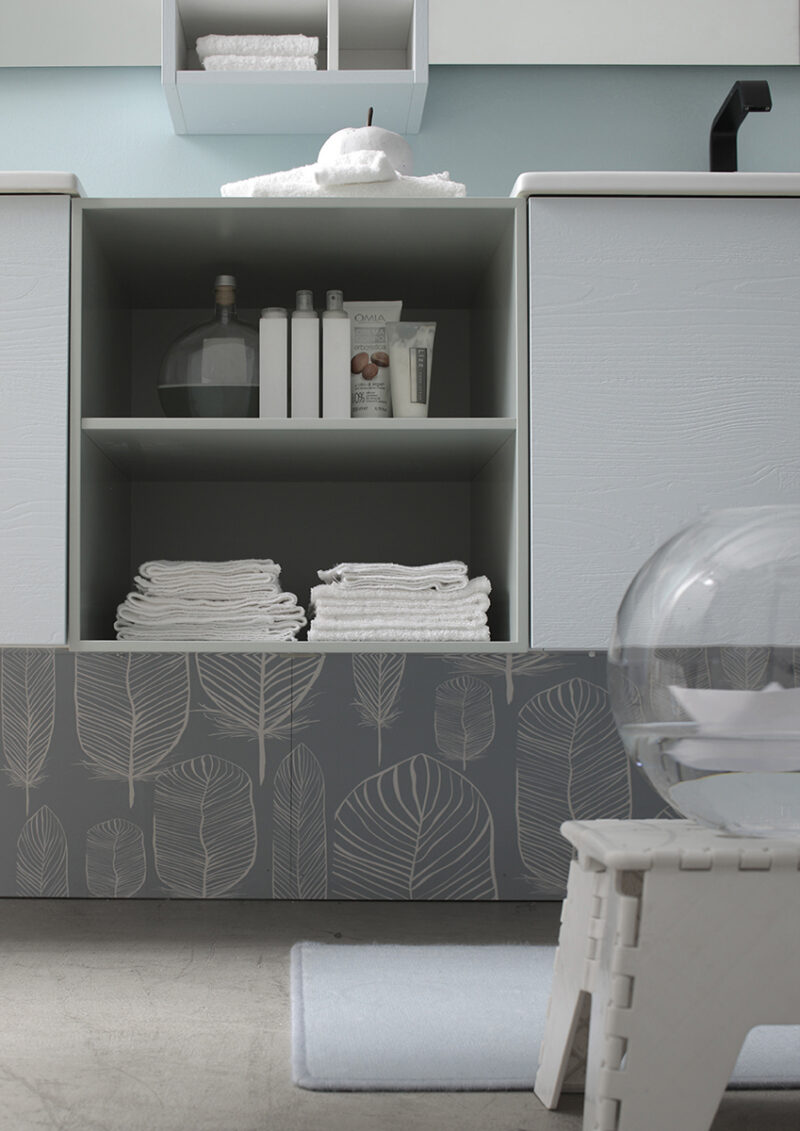 ELY 59 - Mobile arredo bagno L 190 x P 51 cm personalizzabile ARCOM