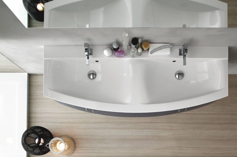 ELY 53 - Mobile arredo bagno L 140 x P 38/51 cm personalizzabile ARCOM - immagine 5