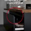 Dettaglio della maniglia a gola a 60°