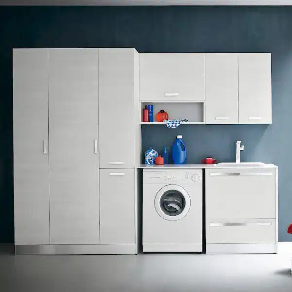 L03 - Mobile lavanderia L 262 x P 63/20,8 cm personalizzabile COMPAB