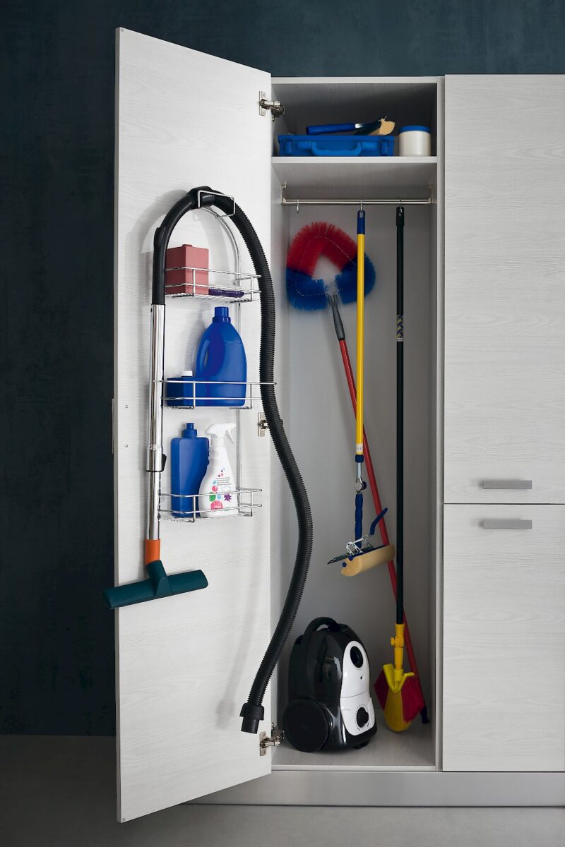 L03 - Mobile lavanderia L 262 x P 63/20,8 cm personalizzabile COMPAB