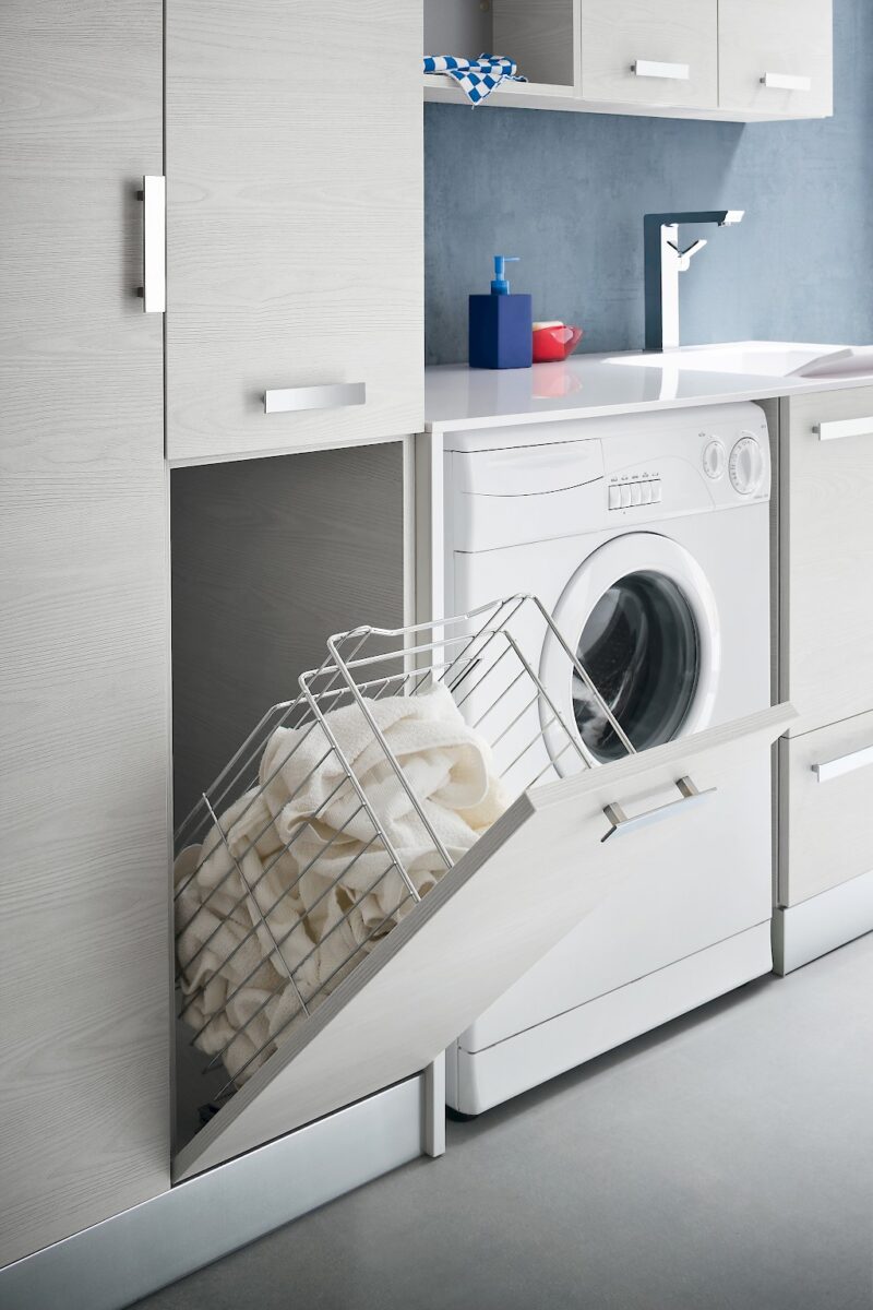 L03 - Mobile lavanderia L 262 x P 63/20,8 cm personalizzabile COMPAB