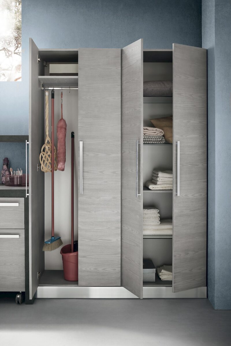 L04 - Mobile lavanderia L 216,5+140+140 x P 63/50/20,8 cm personalizzabile COMPAB
