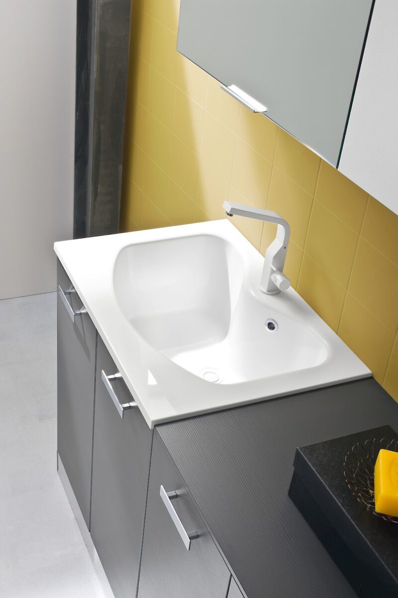 L08 - Mobile lavanderia L 190,5 x P 51/20,8 cm personalizzabile COMPAB