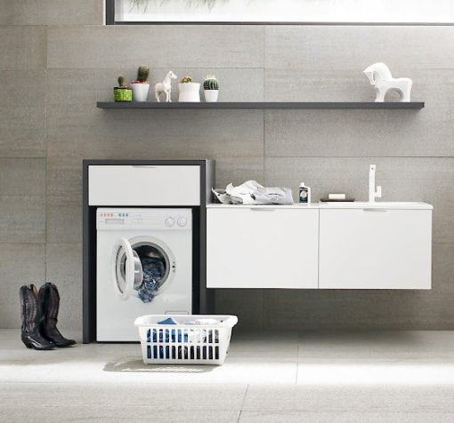 L09 - Mobile lavanderia L 217 x P 63 cm personalizzabile COMPAB