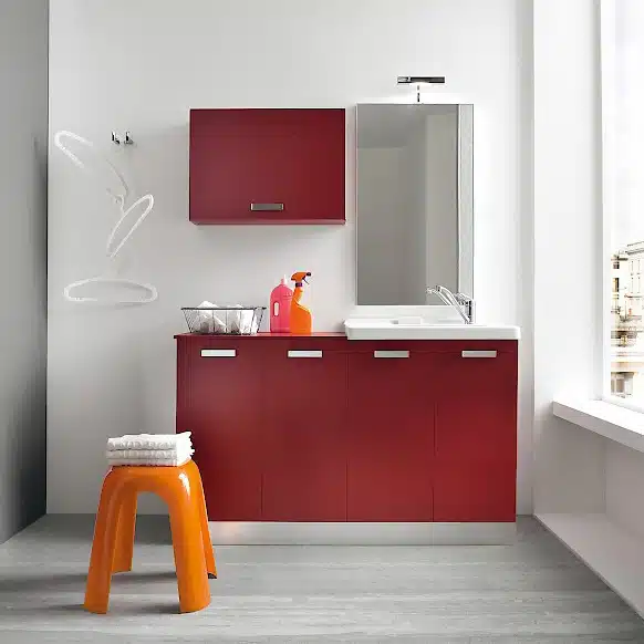 L15 - Mobile lavanderia L 141 x P 51 cm personalizzabile COMPAB