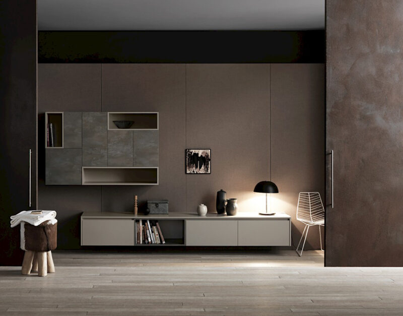 Ink NK02 - Mobile luxury arredo bagno L 334 x P 51/37 cm personalizzabile COMPAB