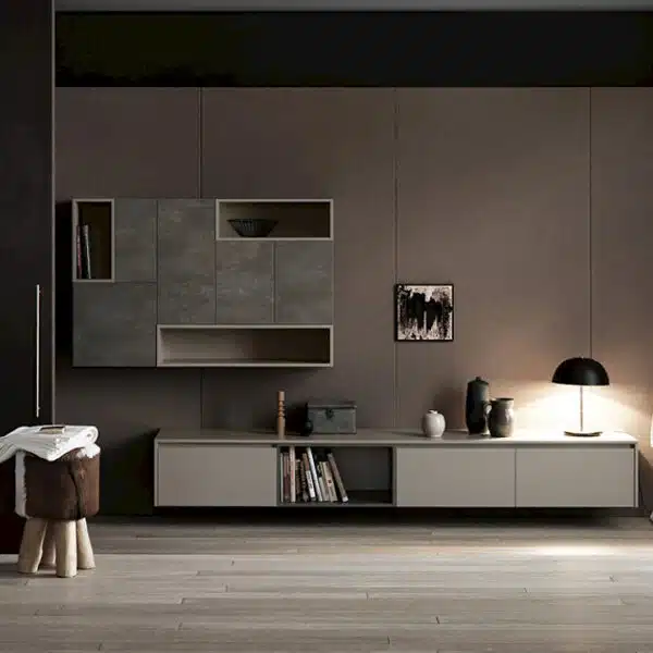 Ink NK02 - Mobile luxury arredo bagno L 334 x P 51/37 cm personalizzabile COMPAB