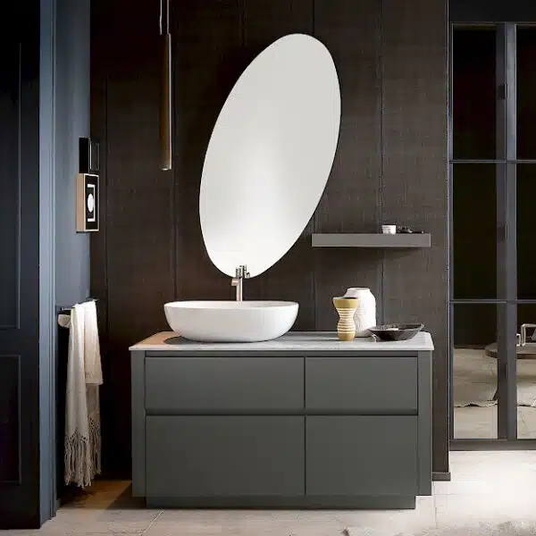 Ink 31A - Mobile luxury arredo bagno L 132,4 x P 51,5 cm personalizzabile COMPAB