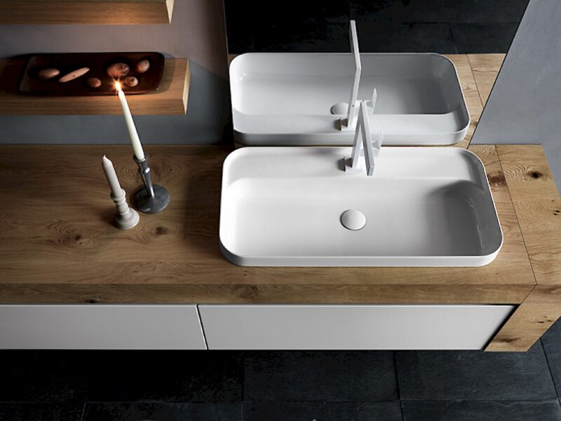 Ink NK13 - Mobile luxury arredo bagno L 206 x P 51/16 cm personalizzabile COMPAB