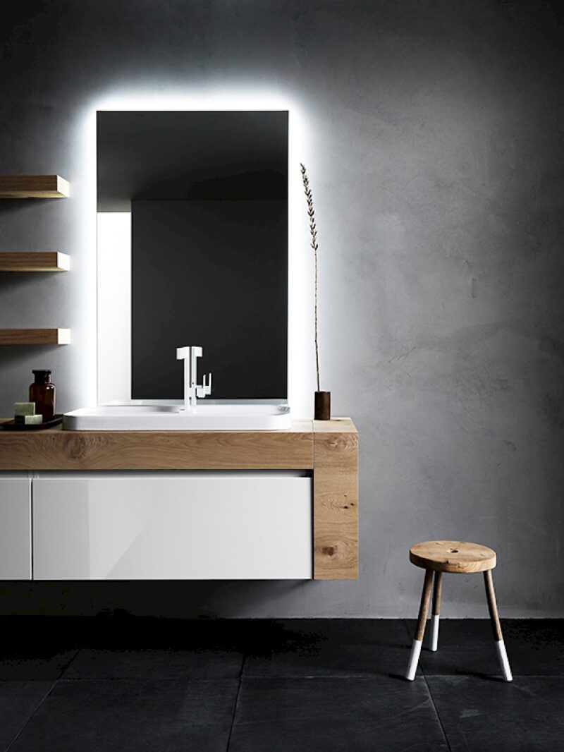 Ink NK13 - Mobile luxury arredo bagno L 206 x P 51/16 cm personalizzabile COMPAB