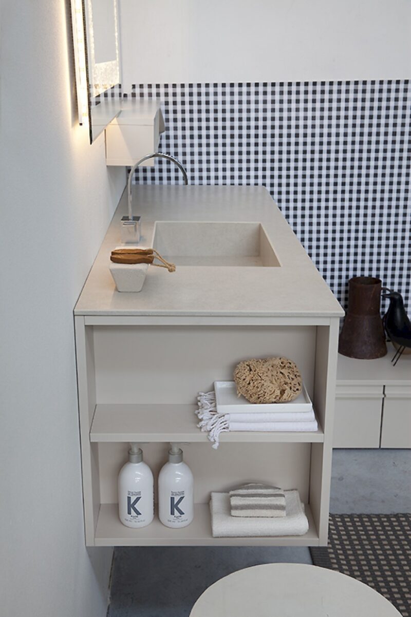 K25 21 - Mobile luxury arredo bagno L 151+174 x P 51/38/13 cm personalizzabile COMPAB