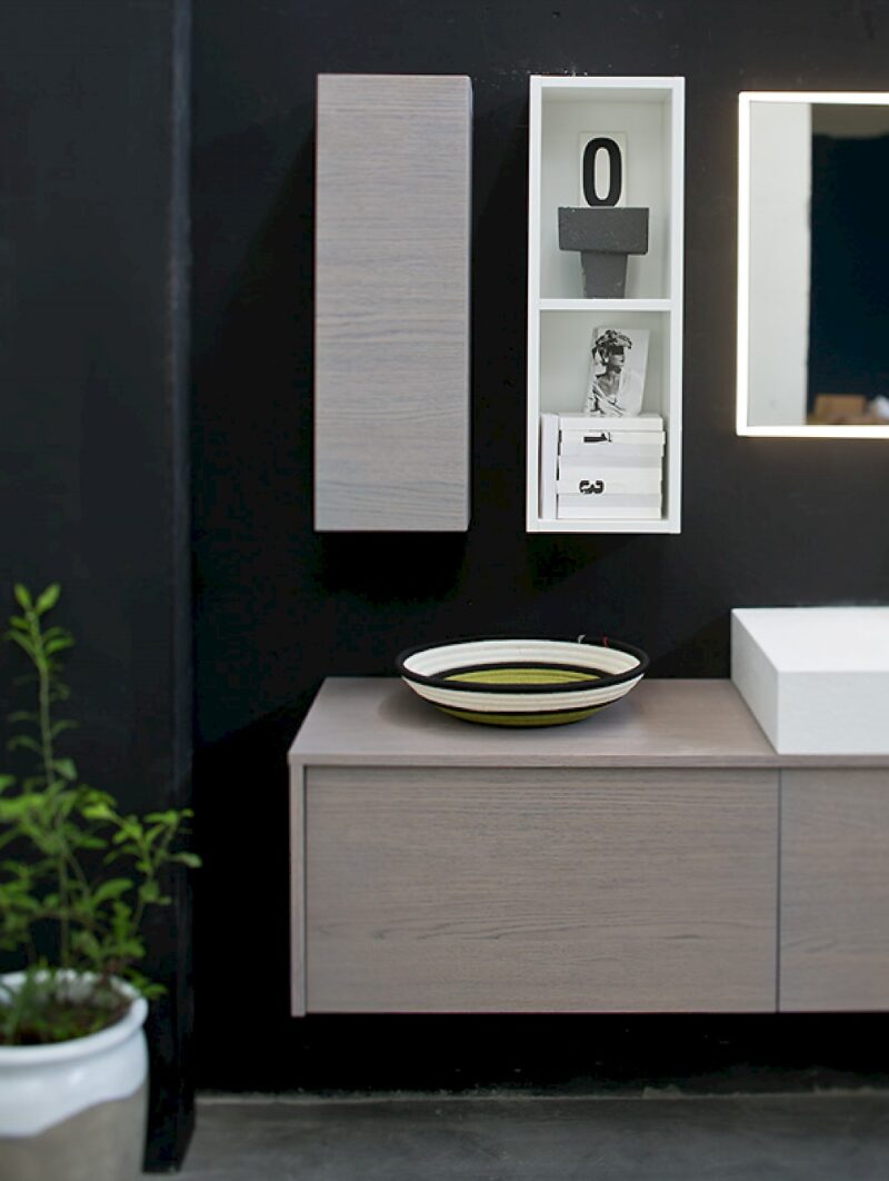 K25 24 - Mobile luxury arredo bagno L 222 x P 51/20,8 cm personalizzabile COMPAB